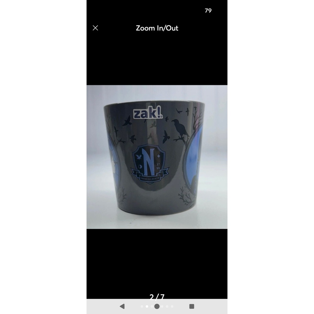 ✨NEW Wednesday Addams Nevermore Academy Coffee Cup Mug with Enid by Zak Designs✨ - Picture 5 of 5